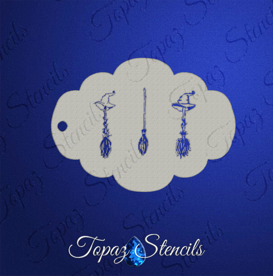 Witches Brooms stencil