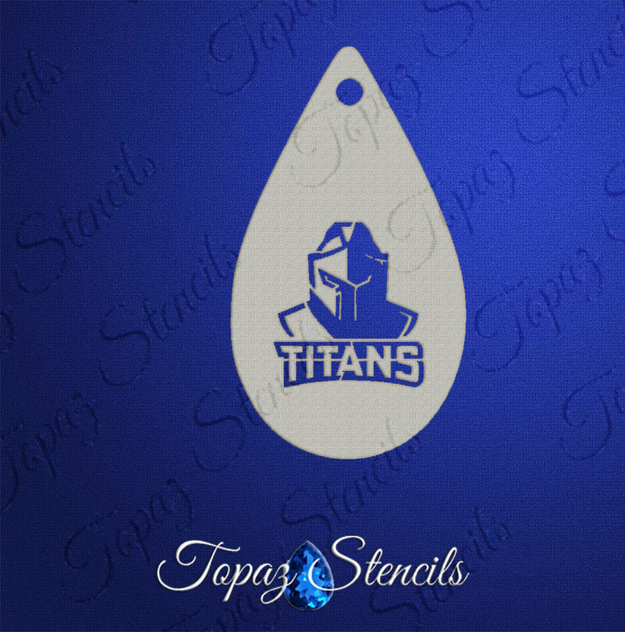 NRL Titans stencil