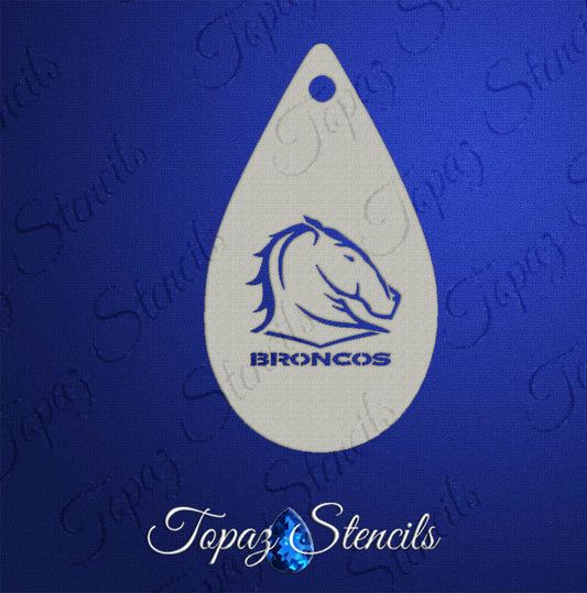 NRL Broncos Stencil