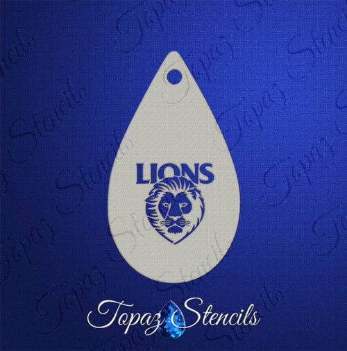 AFL Brisbane Lions stencil