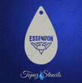 AFL Essendon Bombers stencil