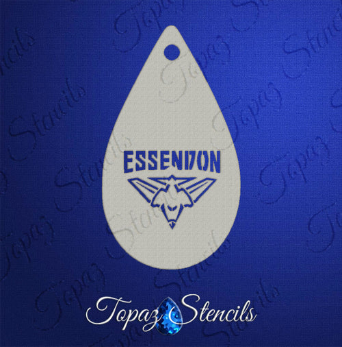 AFL Essendon Bombers stencil
