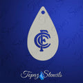AFL Carlton Blues stencil