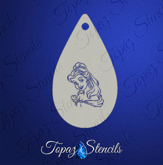 Princess Belle Stencil