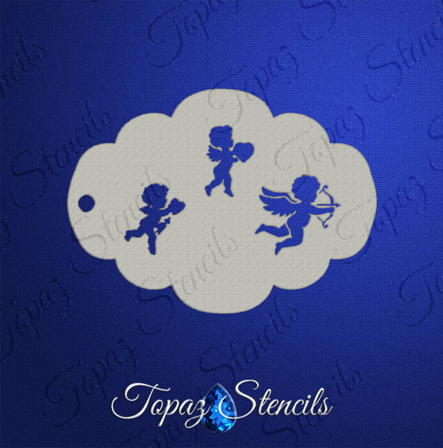 Cupid Trio Stencil