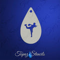 Softball pitcher stencil