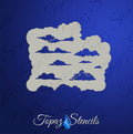 Clouds, Clouds and More Clouds stencil