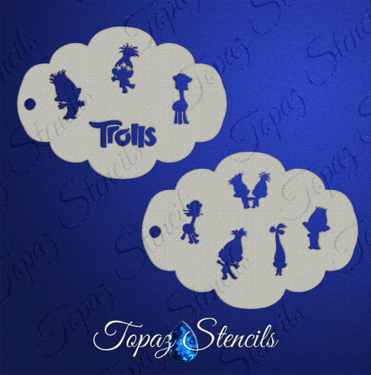 Trolls Elements Stencil