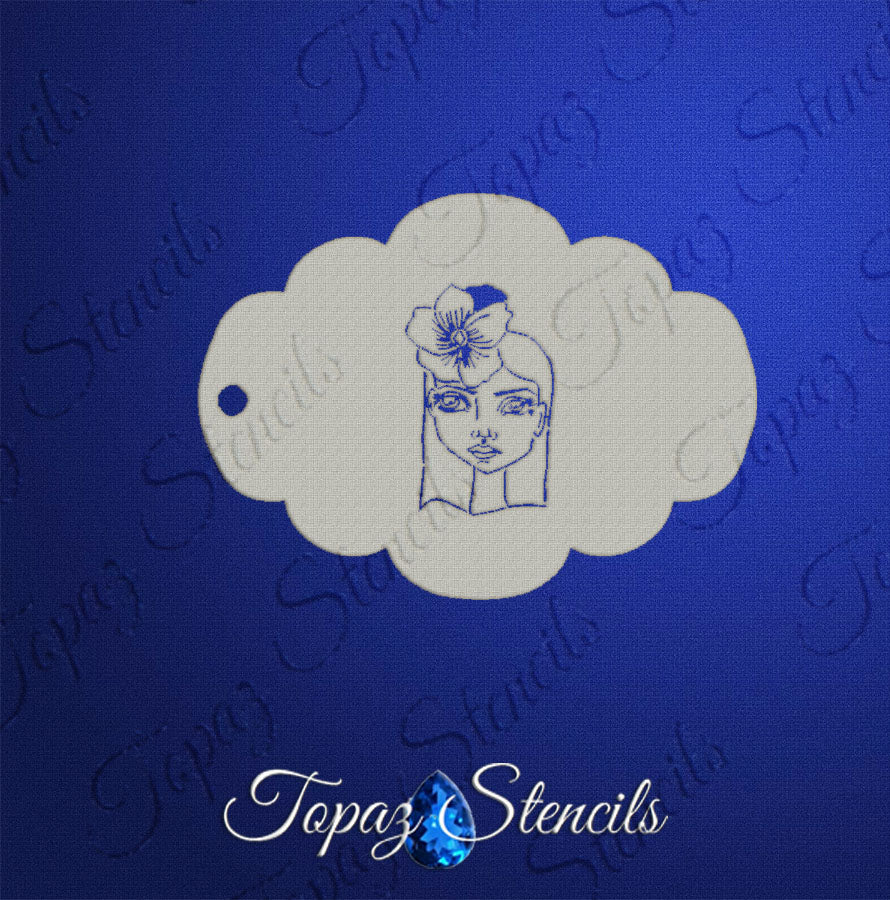 Mini Blume stencil