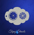 Citrus Slice stencil