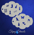 Taylor's Album Icons stencil
