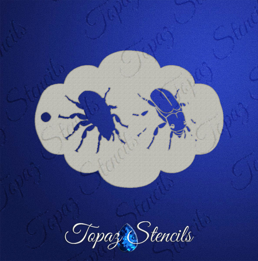 Jeweled Beetle stencil