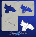 Belly Baby Fox stencil