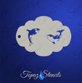 Happy Orcas stencil
