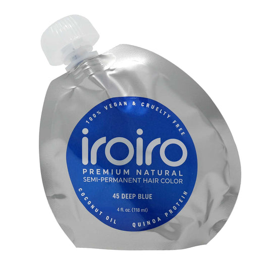 IroIro Premium Semi-Permanent Hair Color 4oz - 45 Deep Blue
