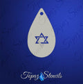 Star of David stencil