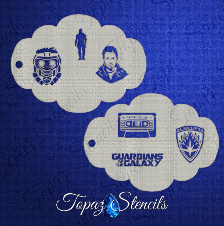 Guardian of the Galaxy Elements stencil