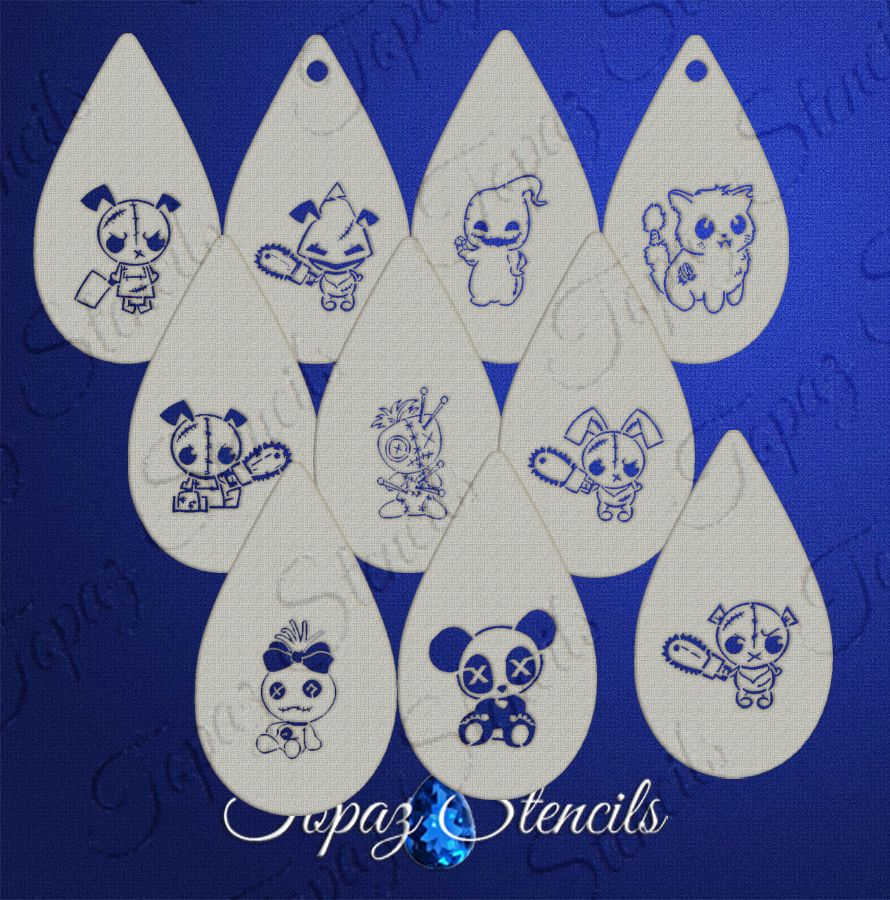 Spooky Cuties stencil