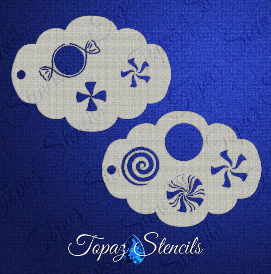 Peppermint Candies stencil