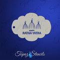 Happy Rath Yatra stencil