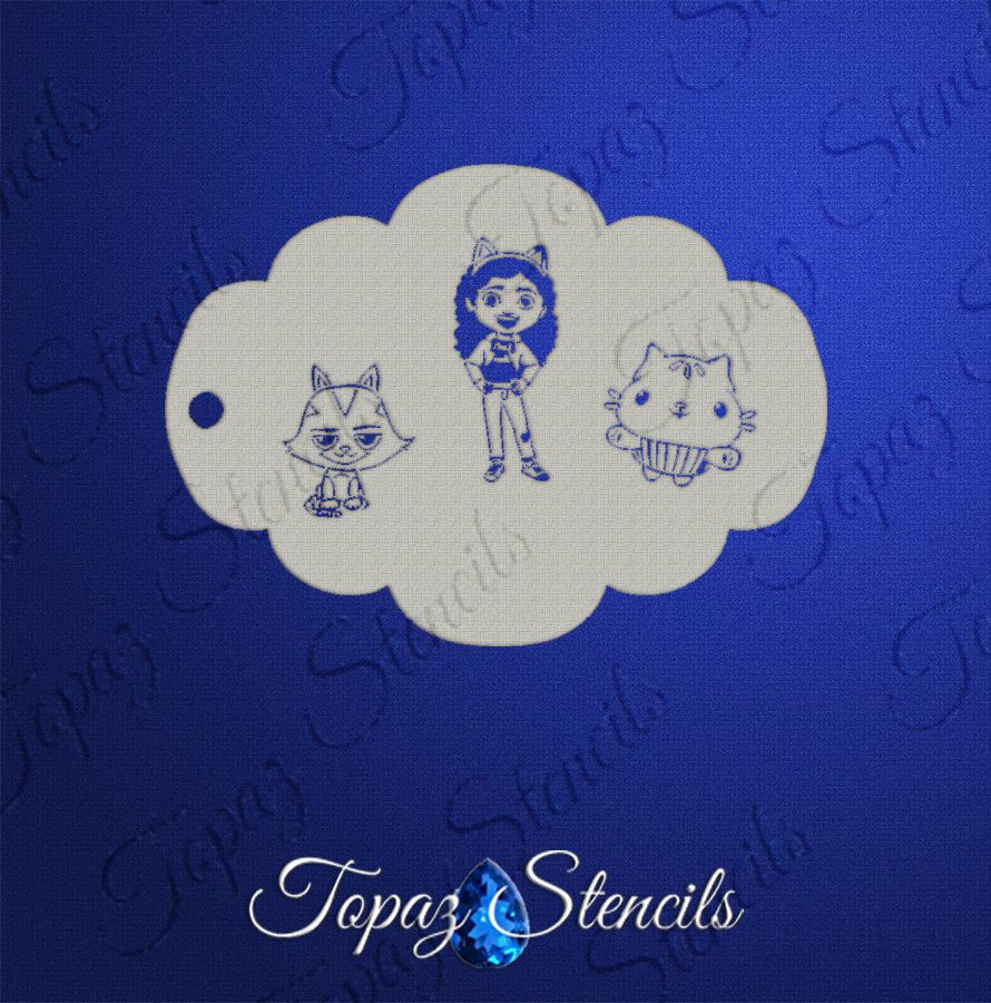 Gabby's Dollhouse stencil