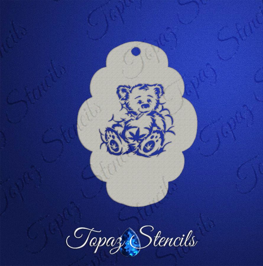 Stoner Bear stencil