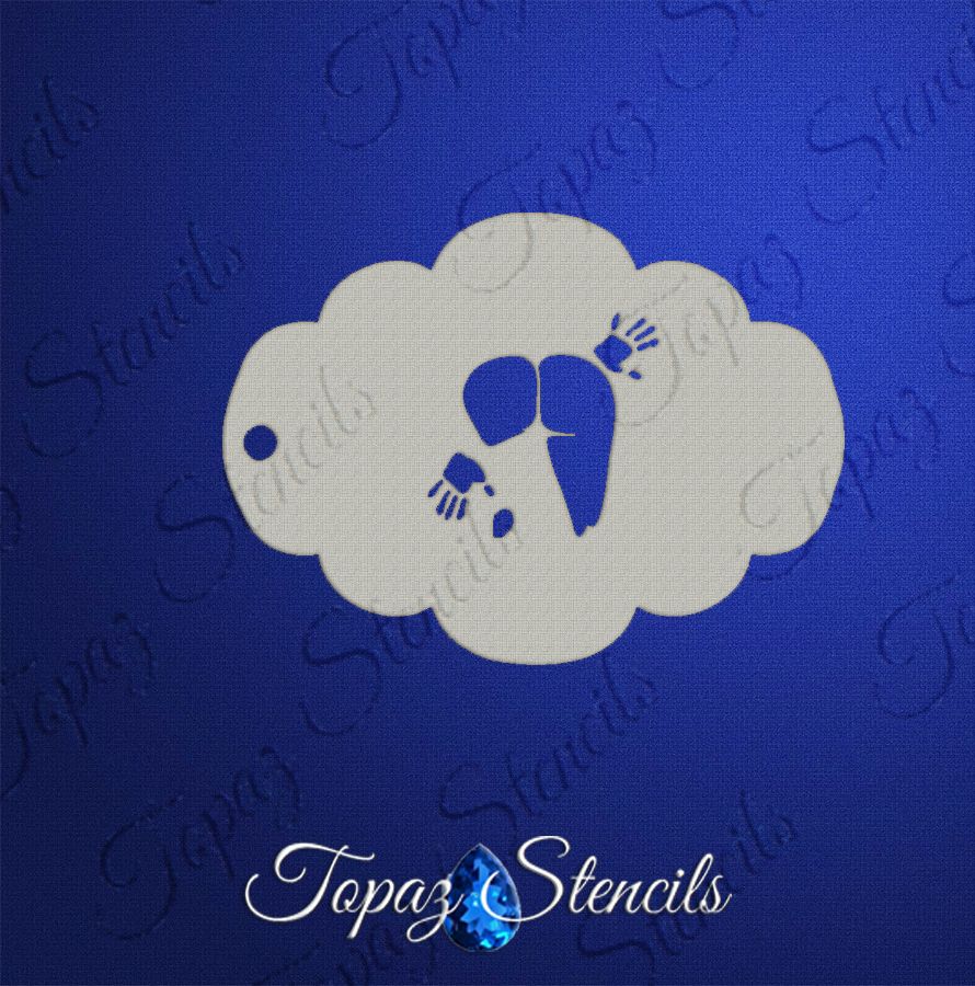 Bottom Silhouette stencil
