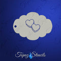 Candy Hearts stencil