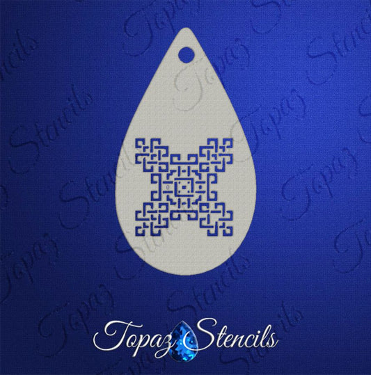 Hex Marks the Spot stencil