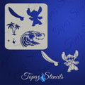 Surf's Up Stitch stencil