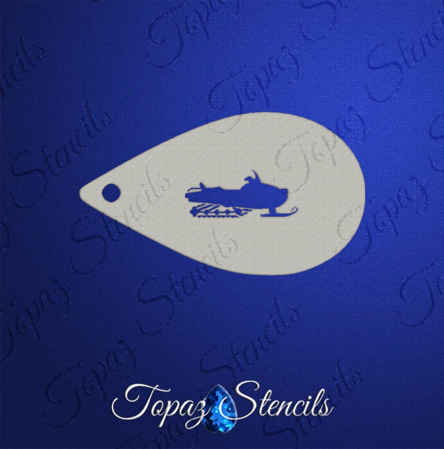 Snowmobile stencil