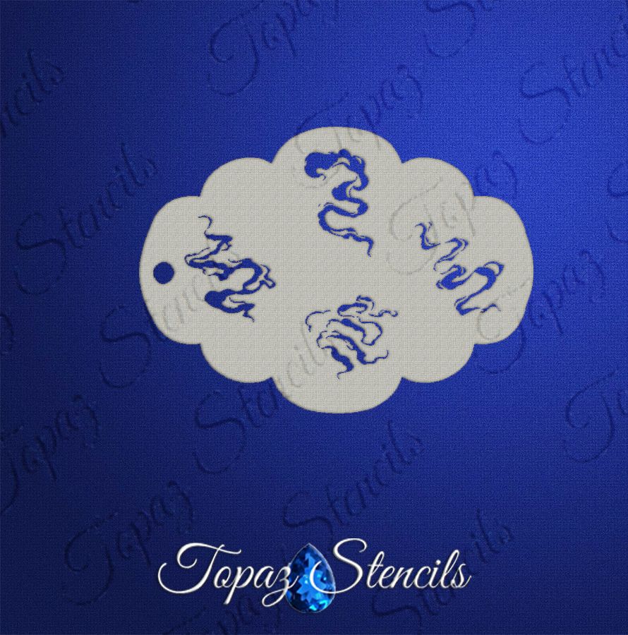 Smoky Wisps stencil