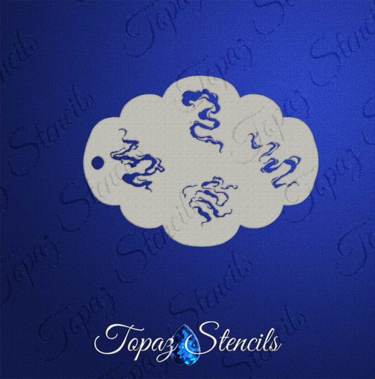 Smoky Wisps stencil