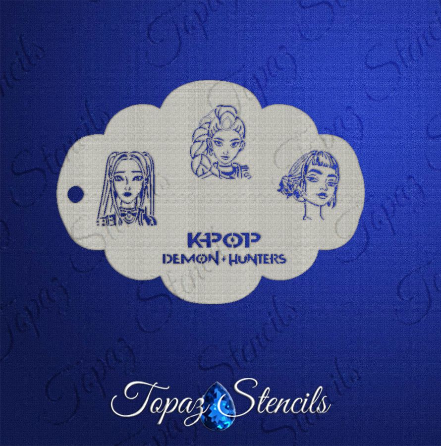 K-Pop Girls stencil