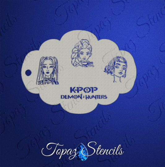 K-Pop Girls stencil