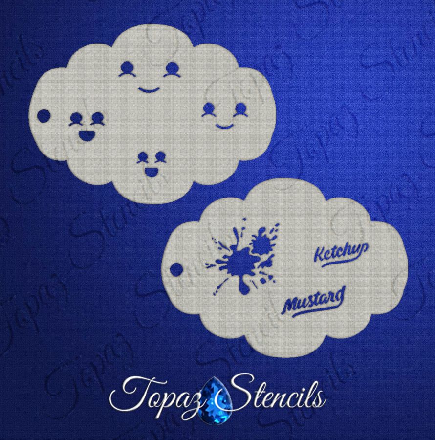 Irene's Food Faces stencil