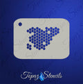 B&T HoneyComb Texture stencil