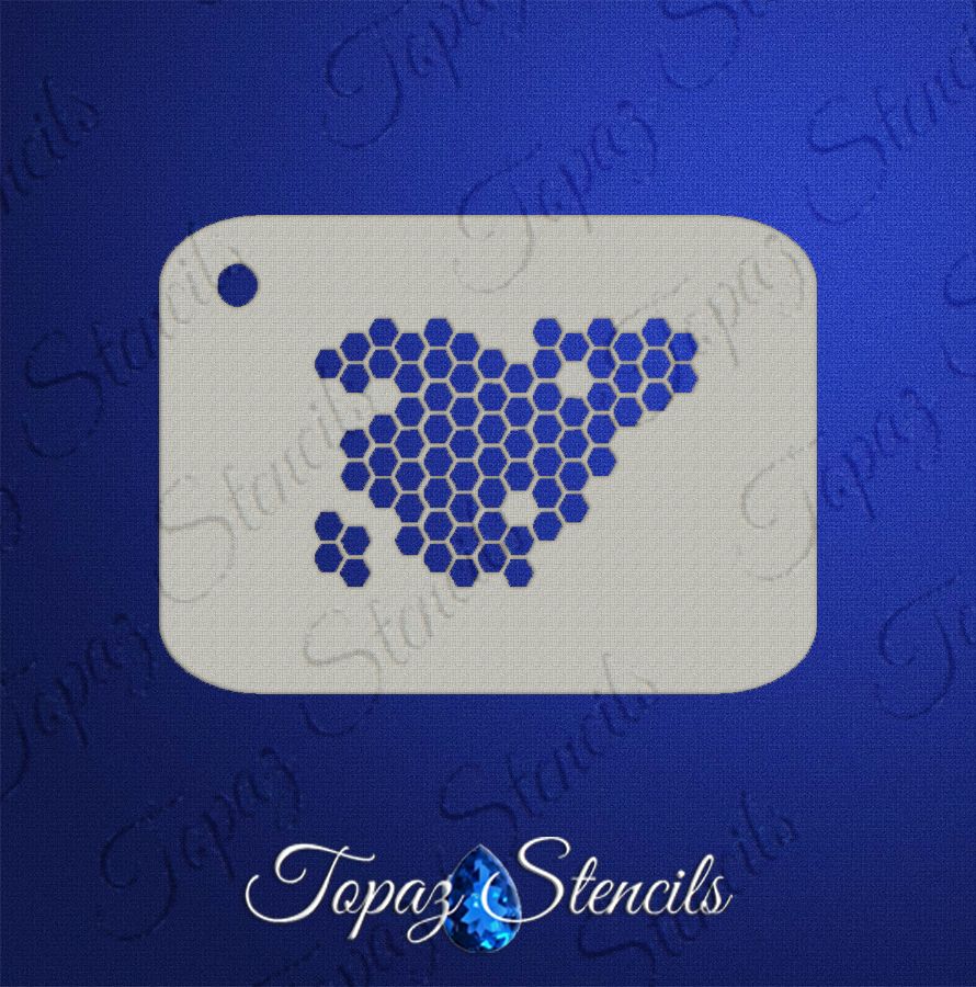 B&T HoneyComb Texture stencil