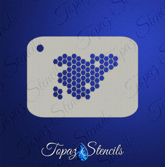 B&T HoneyComb Texture stencil