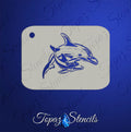 B&T Momma and Baby Dolphins stencil