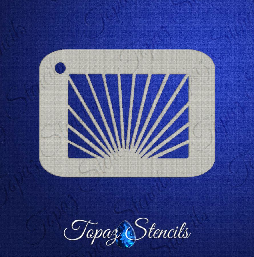 B&T Sun Rays Background stencil