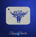 B&T Floral Cow Skull stencil