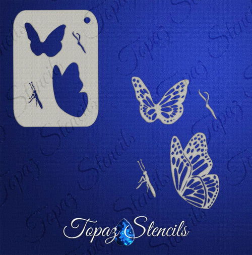 B&T Butterflies stencil