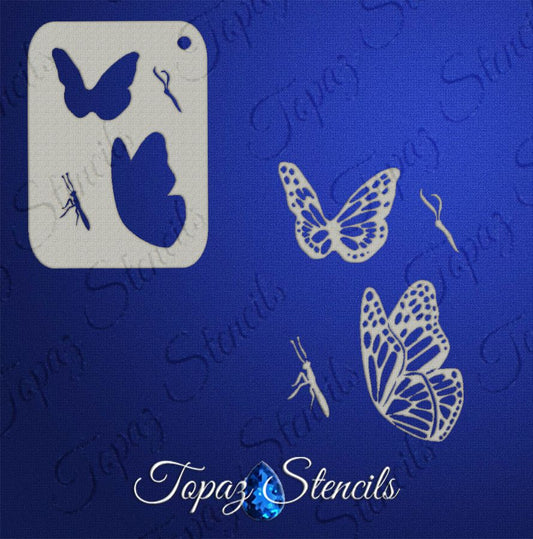 B&T Butterflies stencil
