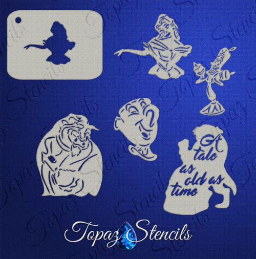 B&T Beauty and the Beast stencil