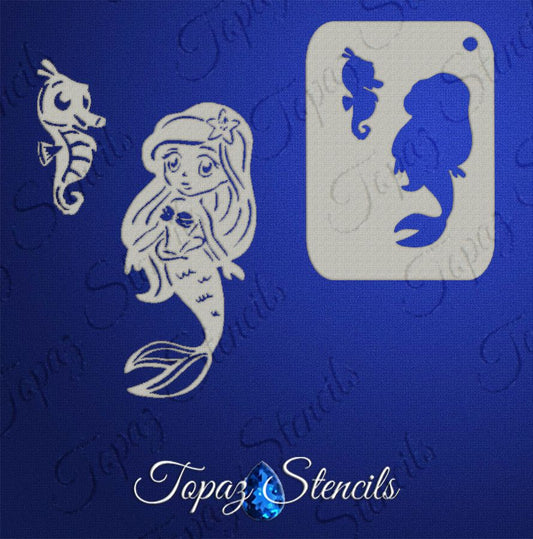 B&T Baby Mermaid stencil