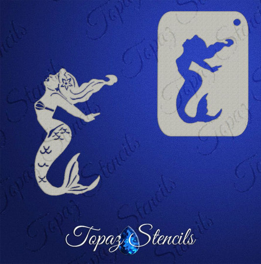 B&T Mermaid Love stencil