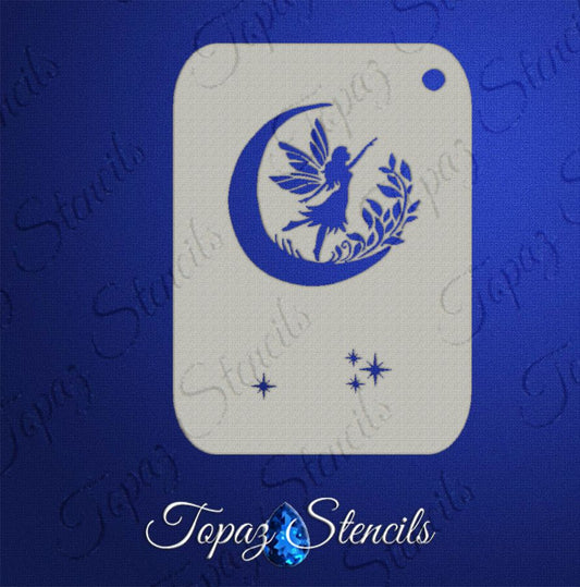 B&T Floral Moon Fairy stencil