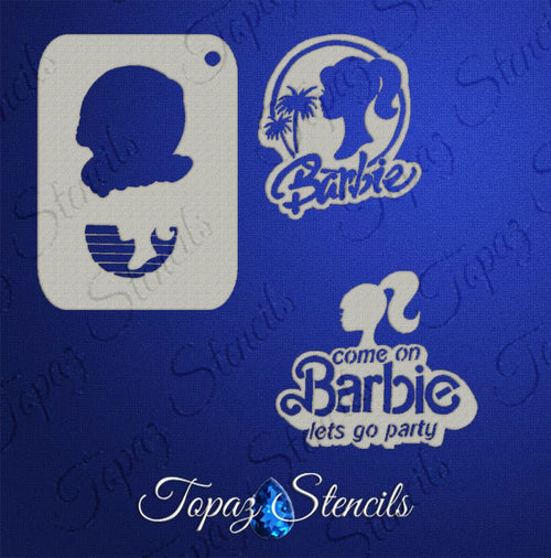 B&T Barbie Set stencil