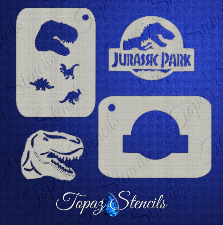 B&T Jurassic Park Set stencil